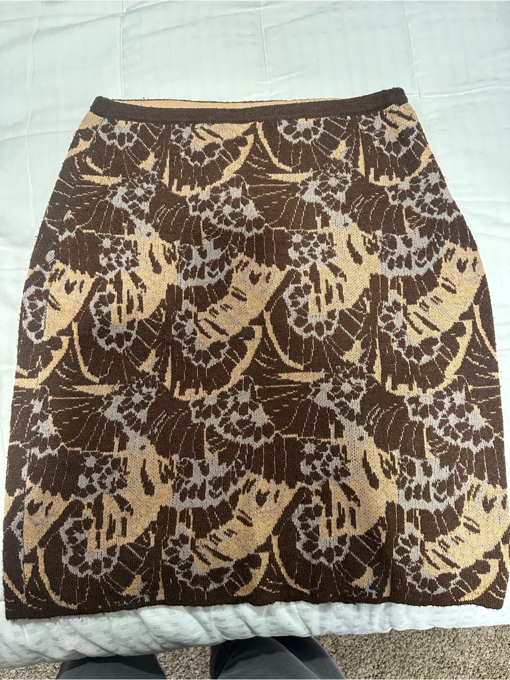 Anthropologie Sparrow small  Lace-Pattern A-Line Skirt